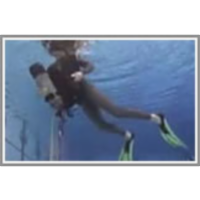 Donning the BC in the water, view from below icon