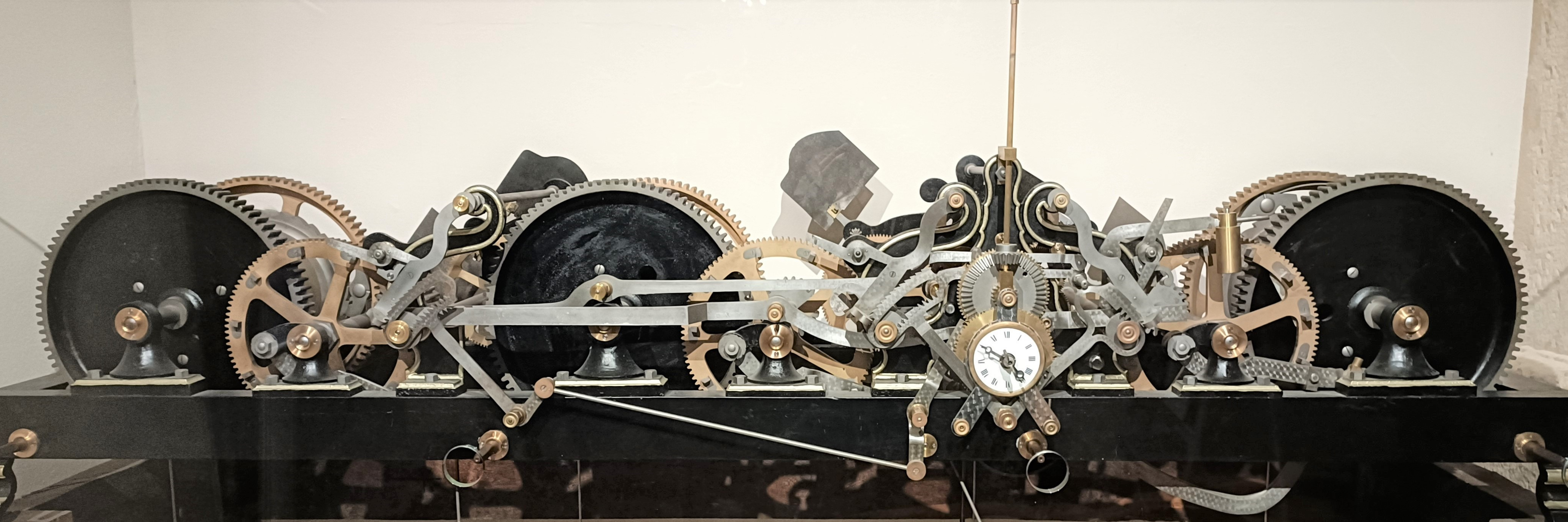 Mechanical clock, 1902, Church of St Michael, Luxembourg