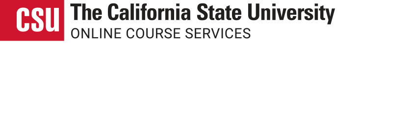 The California State University Online Course Services